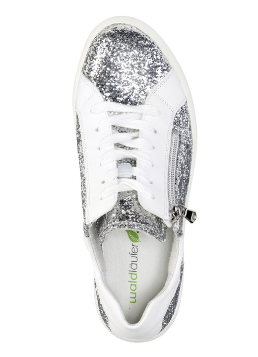 Komfortschuhe - Waldläufer Sneaker mit Streuglitzer und Leo-Druck, in Größe 3 1/2 bis 8, in Farbe MULTICOLOR Ansicht 5