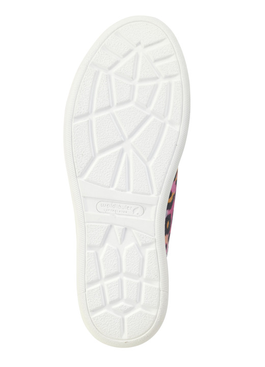 Komfortschuhe - Waldläufer Sneaker mit Streuglitzer und Leo-Druck, in Größe 3 1/2 bis 8, in Farbe SILBER-WEISS Ansicht 6