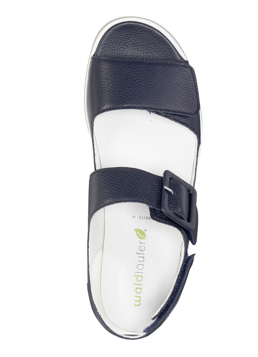 Komfortschuhe - Waldläufer Sandale mit Zier-Schnalle, in Größe 3 1/2 bis 8, in Farbe MARINE Ansicht 2