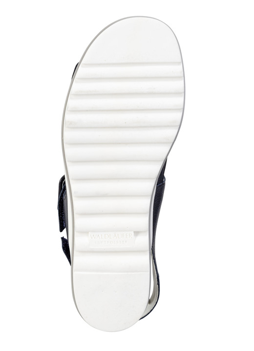 Komfortschuhe - Waldläufer Sandale mit Zier-Schnalle, in Größe 3 1/2 bis 8, in Farbe MARINE Ansicht 3
