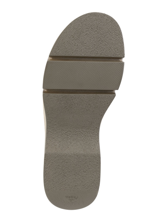 Komfortschuhe - Waldläufer Pantolette mit Zier-Schließe, in Größe 036 bis 042, in Farbe SAND Ansicht 3