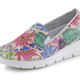 Komfortschuhe - Waldläufer Slipper aus beschichtetem, floral bedrucktem Textilmaterial, in Größe 3 1/2 bis 8, in Farbe MULTICOLOR – Farbe MULTICOLOR – Ansicht 1