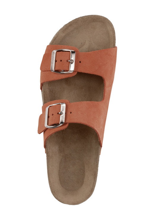 Sandaletten & Pantoletten - ELENA EDEN, bequeme Damen-Pantoletten, Weite H, aus Leder, in Größe 036 bis 042, in Farbe PINK Ansicht 10