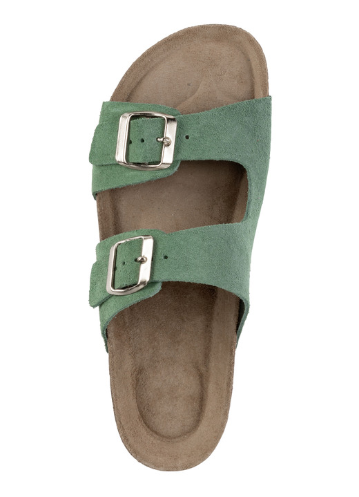 Sandaletten & Pantoletten - ELENA EDEN, bequeme Damen-Pantoletten, Weite H, aus Leder, in Größe 036 bis 042, in Farbe PINK Ansicht 6