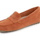 Slipper & Schnürschuhe - ELENA EDEN Mokassin-Slipper aus geschmeidigem Rind-Veloursleder, in Größe 036 bis 042, in Farbe ORANGE – Farbe ORANGE – Ansicht 1