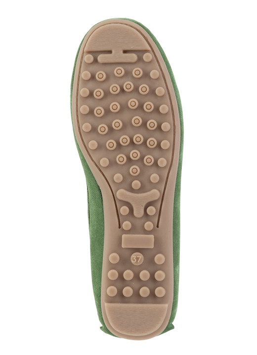 Slipper & Schnürschuhe - ELENA EDEN Mokassin-Slipper aus geschmeidigem Rind-Veloursleder, in Größe 036 bis 042, in Farbe ORANGE Ansicht 9