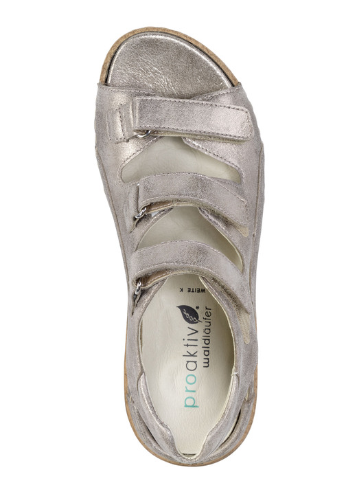 Komfortschuhe - Waldläufer Sandale aus Leder, in Größe 4 bis 8 1/2, in Farbe ANTIKGOLD Ansicht 2