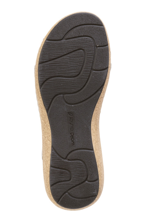 Komfortschuhe - Waldläufer Sandale aus Leder, in Größe 4 bis 8 1/2, in Farbe ANTIKGOLD Ansicht 3