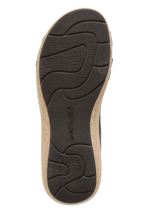 Komfortschuhe - Waldläufer Sandale aus Leder, in Größe 4 bis 8 1/2, in Farbe SCHWARZ Ansicht 3
