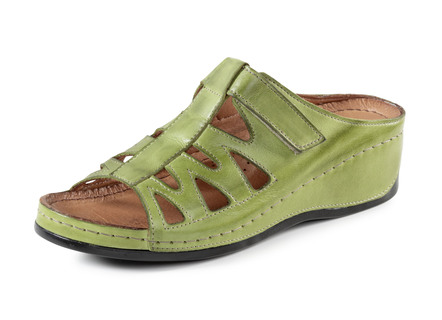 Gemini Pantolette aus teilweise schattiertem Rind-Nappaleder