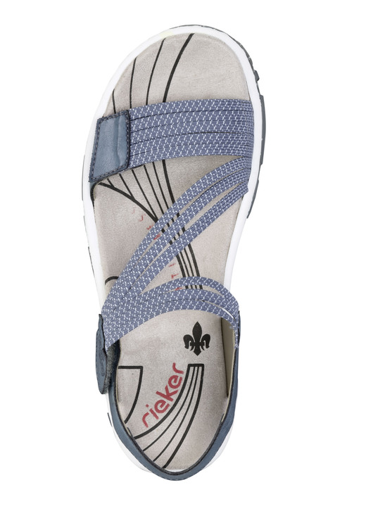 Sandaletten & Pantoletten - Rieker, sportliche Damen-Sandalen, mit zwei Klettspangen, in Größe 036 bis 042, in Farbe BLAU Ansicht 2