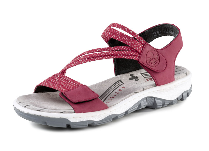 Sandaletten & Pantoletten - Rieker, sportliche Damen-Sandalen, mit zwei Klettspangen, in Größe 036 bis 042, in Farbe BLAU Ansicht 5