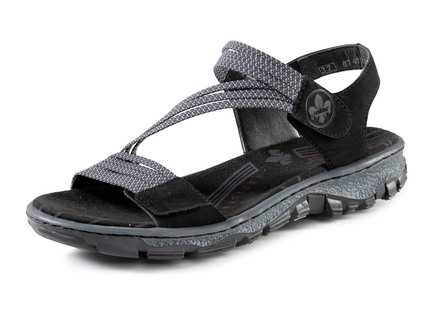 Rieker, sportliche Damen-Sandalen, mit zwei Klettspangen