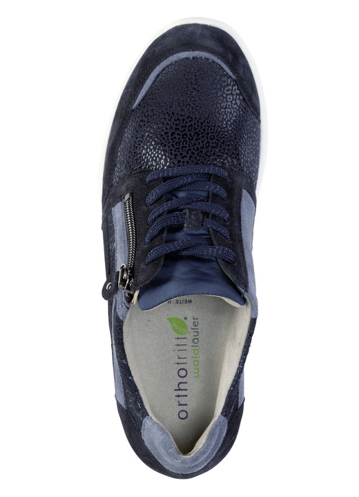 Komfortschuhe - Waldläufer Schnürschuh mit bester Abrollfunktion, in Größe 3 1/2 bis 8, in Farbe BLAU Ansicht 2