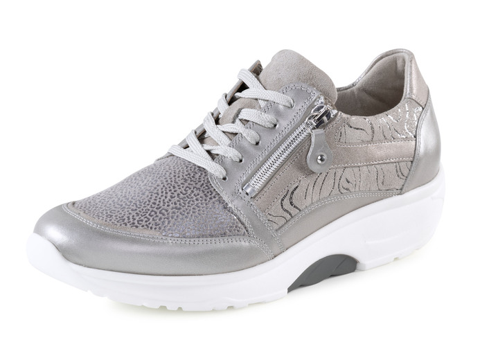 Komfortschuhe - Waldläufer Schnürschuh mit bester Abrollfunktion, in Größe 3 1/2 bis 8, in Farbe BLAU Ansicht 5