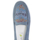 Komfortschuhe - Waldläufer Mokassin-Slipper mit bunten Glitzersteinchen besetzt, in Größe 3 1/2 bis 8, in Farbe JEANS – Farbe JEANS – Ansicht 2