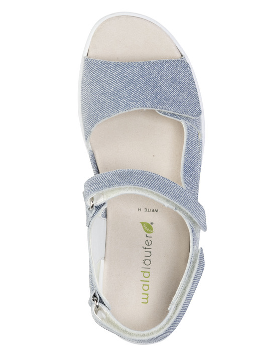 - Waldläufer Sandalette mit effektvoller Prägung, in Größe 3 1/2 bis 8, in Farbe DENIM Ansicht 2
