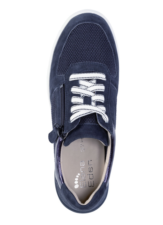 Komfortschuhe - ELENA EDEN Sneaker aus Veloursleder und luftigem Textilmaterial, in Größe 036 bis 042, in Farbe MARINE Ansicht 2