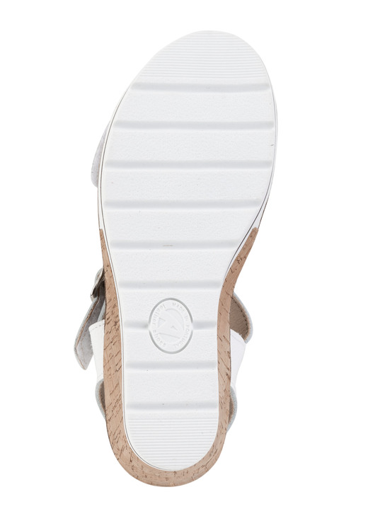 Komfortschuhe - ELENA EDEN, bequeme Damen-Sandaletten, Weite H, mit herausnehmbarem Fußbett, in Größe 035 bis 041, in Farbe HELLBLAU Ansicht 6