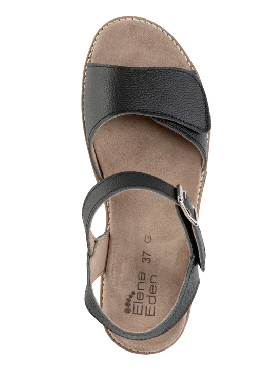 Komfortschuhe - ELENA EDEN, bequeme Damen-Sandaletten, Weite H, mit herausnehmbarem Fußbett, in Größe 035 bis 041, in Farbe HELLBLAU Ansicht 8