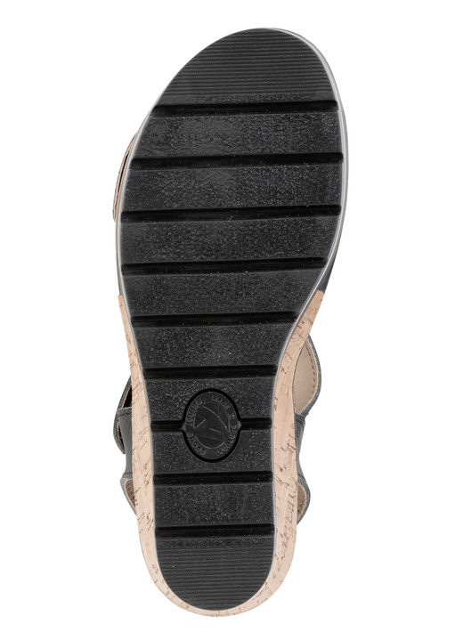 Komfortschuhe - ELENA EDEN, bequeme Damen-Sandaletten, Weite H, mit herausnehmbarem Fußbett, in Größe 035 bis 041, in Farbe HELLBLAU Ansicht 9