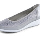 Komfortschuhe - ELENA EDEN, bequeme Damen-Ballerinas, Weite G, mit herausnehmbarem Fußbett, in Größe 035 bis 041, in Farbe SILBERGRAU – Farbe SILBERGRAU – Ansicht 1