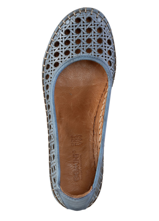 Komfortschuhe - Gemini, sommerliche Damen-Pumps, Weite G, aus Leder, in Größe 036 bis 042, in Farbe SCHWARZ Ansicht 5