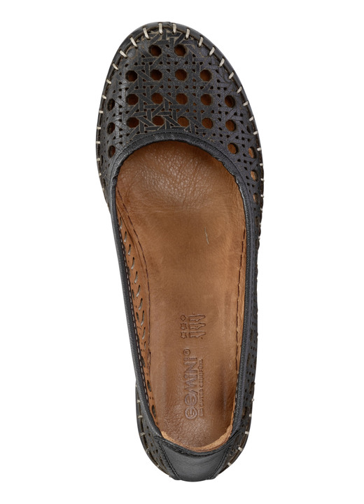 Komfortschuhe - Gemini, sommerliche Damen-Pumps, Weite G, aus Leder, in Größe 036 bis 042, in Farbe JEANS Ansicht 6