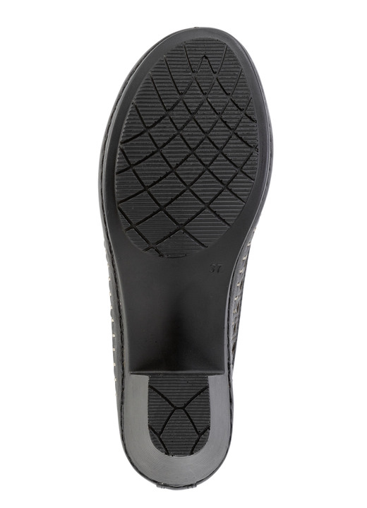 Komfortschuhe - Gemini, sommerliche Damen-Pumps, Weite G, aus Leder, in Größe 036 bis 042, in Farbe JEANS Ansicht 7