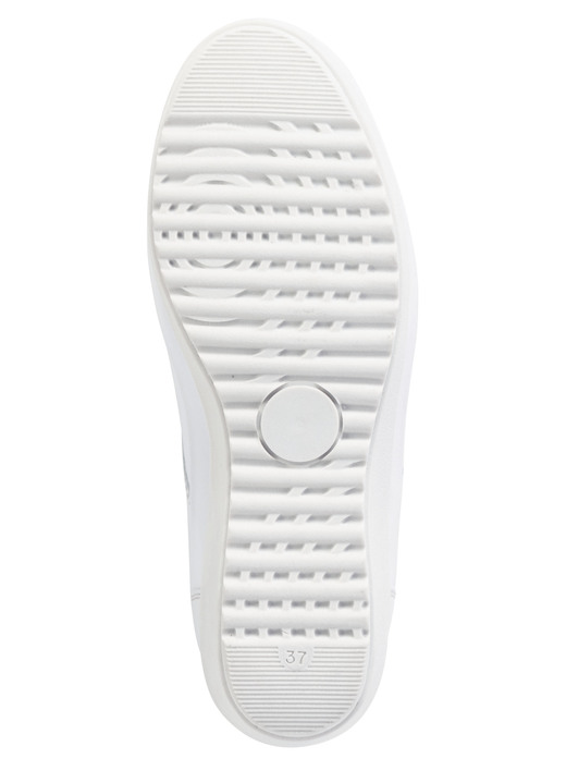 Komfortschuhe - ELENA EDEN Slipper mit Zier-Knopf und Elastikeinsatz, in Größe 036 bis 042, in Farbe PERLGRAU Ansicht 3