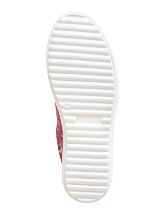 - ELENA EDEN Schnürschuh aus effektvoll bedrucktem Nubukleder, in Größe 036 bis 042, in Farbe ROT Ansicht 3