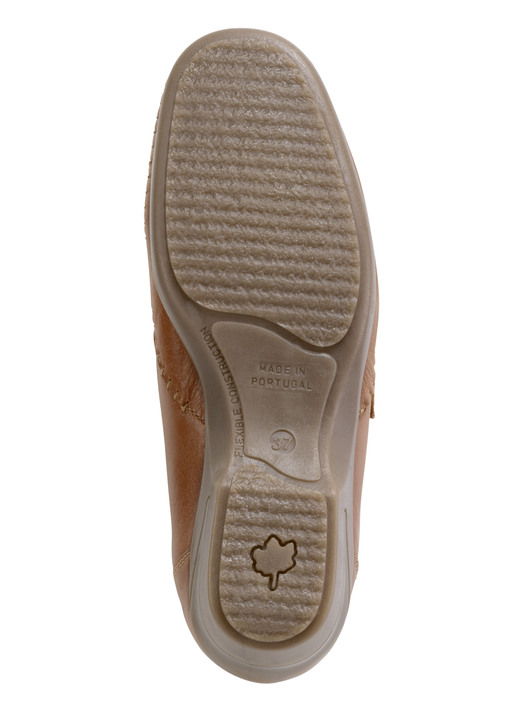 Komfortschuhe - ELENA EDEN Mokassin-Trotteur mit luftigen Durchbrüchen, in Größe 036 bis 042, in Farbe COGNAC Ansicht 3