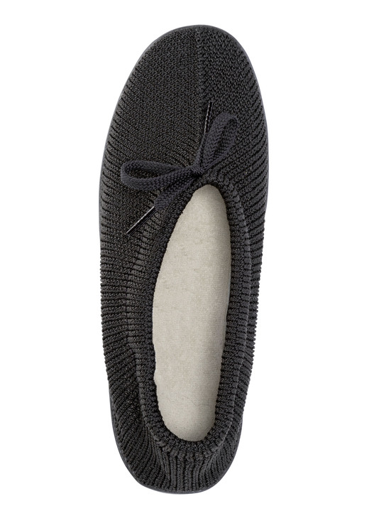 Slipper & Schnürschuhe - Slipper aus elastischem Strickmaterial mit Schnürung, in Größe 036 bis 042, in Farbe MARINE Ansicht 9