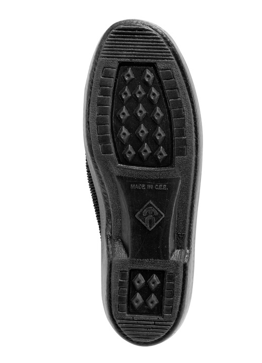 Slipper & Schnürschuhe - Slipper aus elastischem Strickmaterial mit Schnürung, in Größe 036 bis 042, in Farbe SCHWARZ Ansicht 3