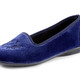 Hausschuhe - Laurina Haus-Ballerina mit stilvoller Stickerei, in Größe 036 bis 042, in Farbe ROYALBLAU – Farbe ROYALBLAU – Ansicht 1