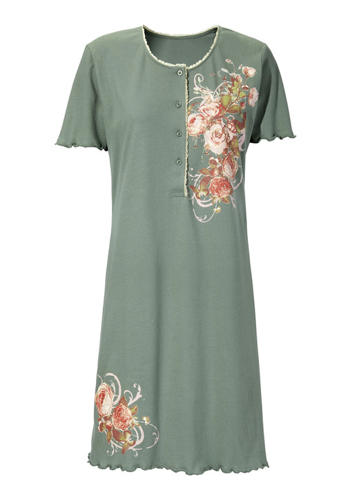 Nachthemden - Zweierpack Nachthemden aus nachhaltigem Baumwollanbau Ansicht 6 Nachthemden - Zweierpack Nachthemden aus nachhaltigem Baumwollanbau, in Größe 036 bis 060, in Farbe 1X APRICOT, 1X FLIEDER Ansicht 6