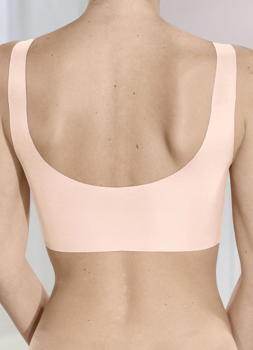 Soft-BH - Herrlich bequemes Sloggi ZERO Feel 2.0-Bustier, in Größe L (passend für Gr. 80 (Cup C) + Gr. 85 (Cup A, B) bis XXL (passend für Gr. 90 (Cup C) + Gr. 95 (Cup A, B), in Farbe SAND Ansicht 25