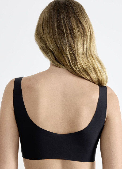 Soft-BH - Herrlich bequemes Sloggi ZERO Feel 2.0-Bustier, in Größe L (passend für Gr. 80 (Cup C) + Gr. 85 (Cup A, B) bis XXL (passend für Gr. 90 (Cup C) + Gr. 95 (Cup A, B), in Farbe MARINE Ansicht 13