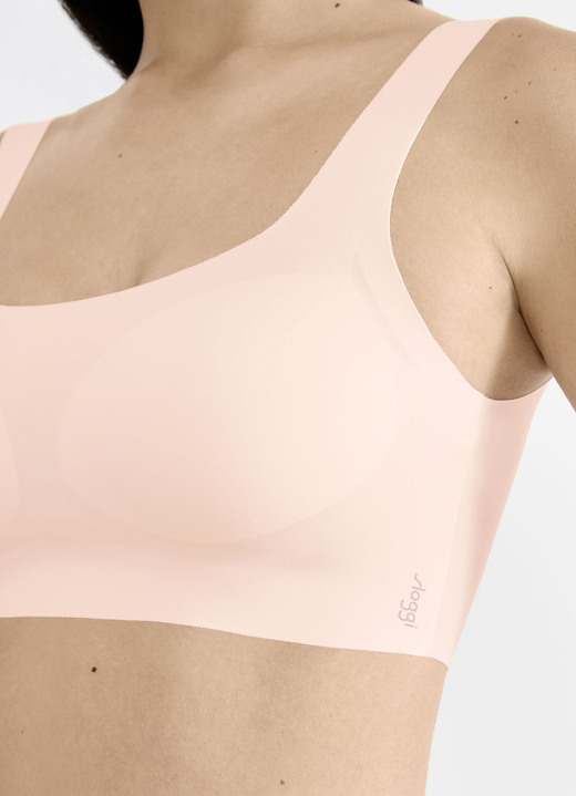 Soft-BH - Herrlich bequemes Sloggi ZERO Feel 2.0-Bustier, in Größe L (passend für Gr. 80 (Cup C) + Gr. 85 (Cup A, B) bis XXL (passend für Gr. 90 (Cup C) + Gr. 95 (Cup A, B), in Farbe SAND Ansicht 24