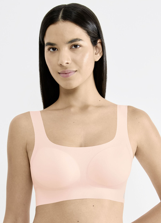 Soft-BH - Herrlich bequemes Sloggi ZERO Feel 2.0-Bustier, in Größe L (passend für Gr. 80 (Cup C) + Gr. 85 (Cup A, B) bis XXL (passend für Gr. 90 (Cup C) + Gr. 95 (Cup A, B), in Farbe SAND Ansicht 22
