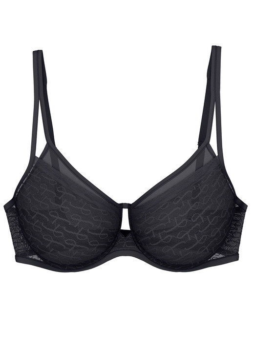 Bügel-BH - Triumph Signature Sheer-Minimizer-Bügel-BH mit vorgefomrten Cups Ansicht 4 Bügel-BH - Triumph Signature Sheer-Minimizer-Bügel-BH mit vorgefomrten Cups, in Größe 070 bis 095, in Cup D, in Farbe SCHWARZ Ansicht 4