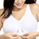 Damenmode - Glamorise Stütz-BH mit praktischem Vorderverschluss, in Größe 080 bis 130, in Cup D, in Farbe WEISS – Farbe WEISS – Ansicht 1