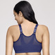 Damenmode - Glamorise Stütz-BH mit praktischem Vorderverschluss, in Größe 080 bis 130, in Cup D, in Farbe WEISS – Farbe MARINE – Ansicht 2