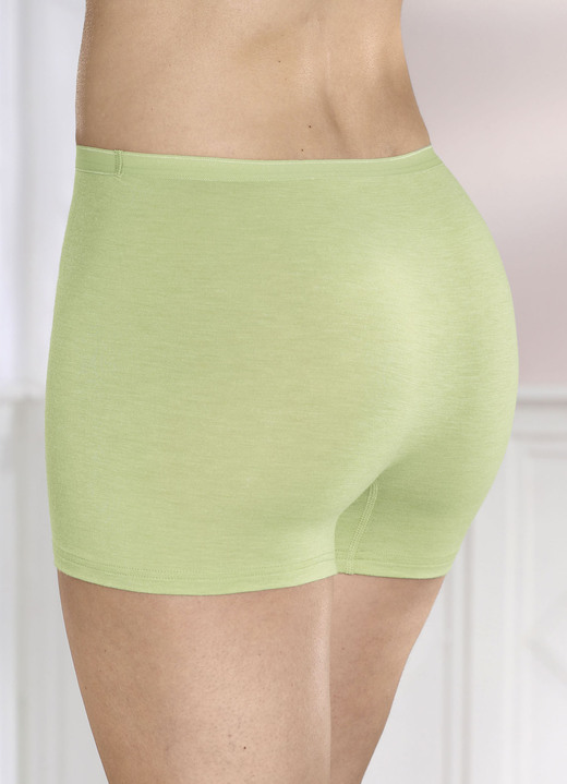 Slips - Sylvia Speidel Zweierpack Pants, atmungsaktiv, in Größe 038 bis 048, in Farbe 1X GRAU MELIERT, 1X SCHWARZ Ansicht 8