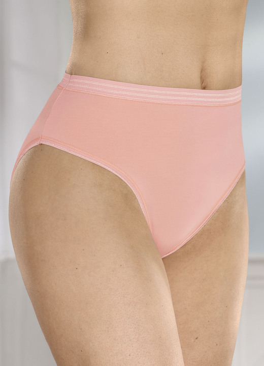 Slips - Fünferpack Slips mit glänzenden Abschlüssen, in Größe 036 bis 052, in Farbe 3X SCHWARZ, 2X WEISS Ansicht 6