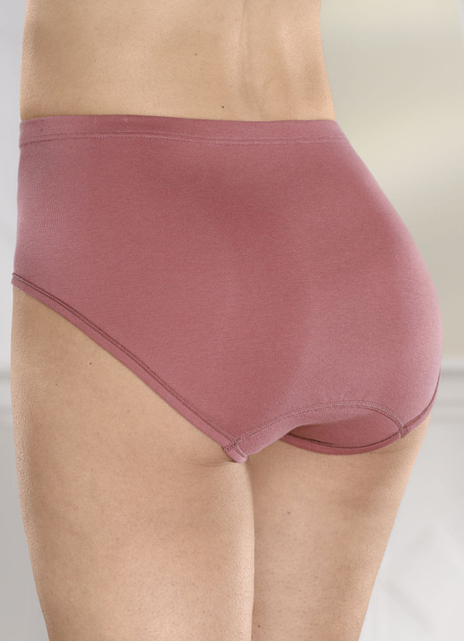 Slips - Conta Dreierpack Slips mit Gummizug im Bund, in Größe 038 bis 050, in Farbe SCHWARZ Ansicht 4