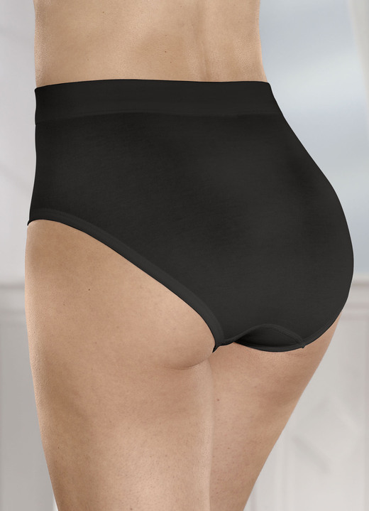 Slips - Dreierpack Slips mit bequemem Weichbund, in Größe L (44/46) bis XXL (52/54), in Farbe GRAU MELIERT Ansicht 5