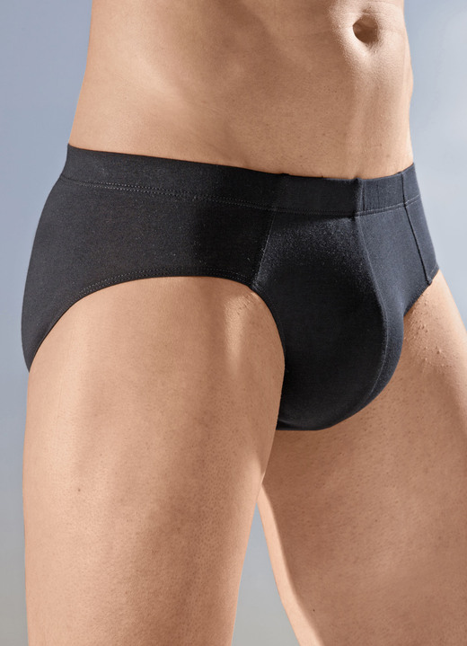 Unterwäsche - Schiesser, Dreierpack Slips mit Dehnbund, in Größe 3XL bis XXL, in Farbe SCHWARZ