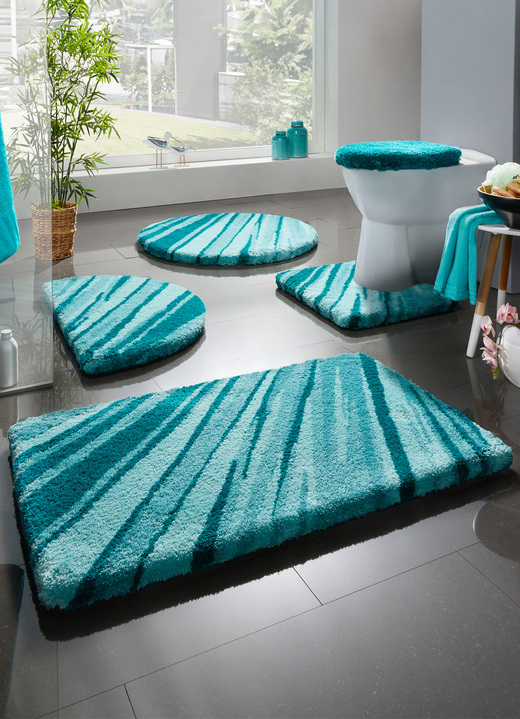 Badgarnituren - Badgarnitur von Kleine Wolke, in Größe 100 (Vorleger halbrund, 50/ 80 cm) bis 112 (WC-Deckelbezug, 47/ 50 cm), in Farbe BEIGE Ansicht 3