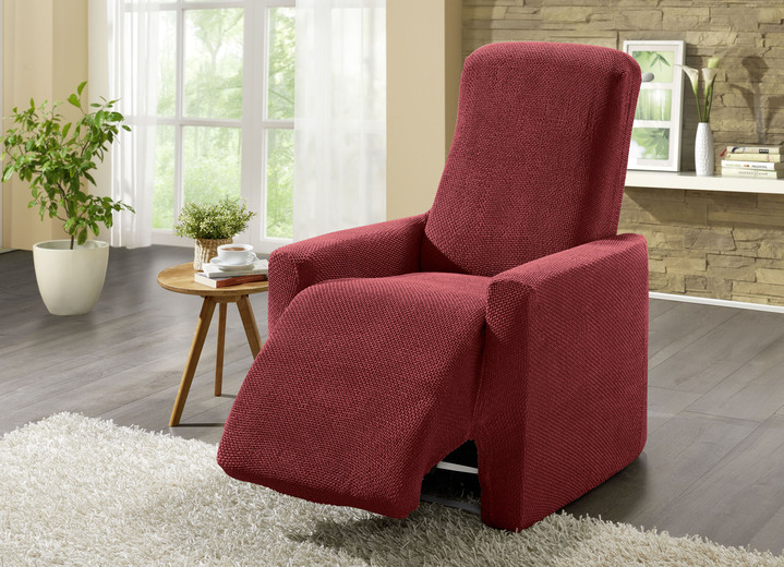 Sessel- & Sofaüberwürfe - Multi-elastische Stretchbezüge, in Größe 101 (Sesselbezug) bis 113 (Ohrensessel-Bezug), in Farbe BEIGE Ansicht 6